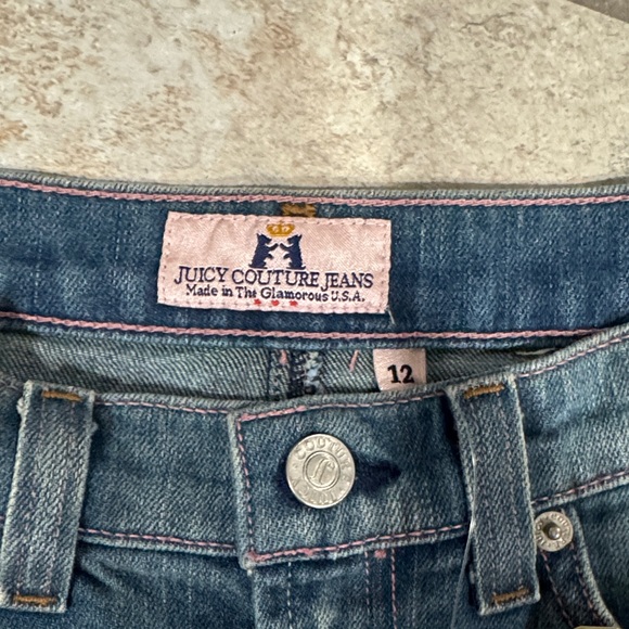 Juicy Couture Blue Denim Skirt Size 12 - Picture 2 of 7
